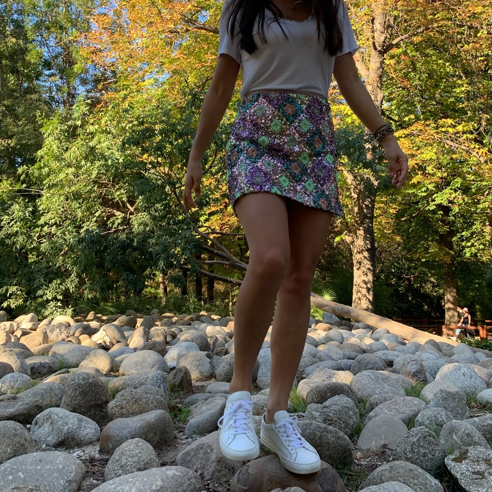 Sequin Multi-Color Zara Skirt